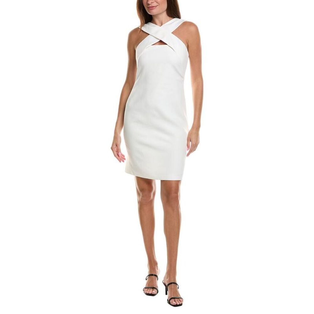 Halston Womens  Andie Crepe Dress